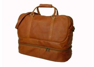 False Bottom Leather Sport Bag