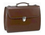 Leather Flap Over Briefcase