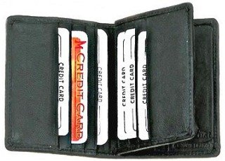 Center Flap Credit Card Holder