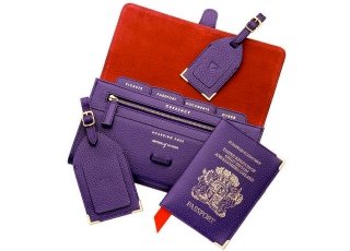 Designer Leather Passport Holder