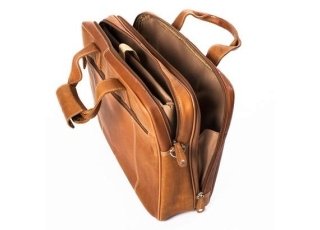 Executive Leather Laptop Bag -Tan Color