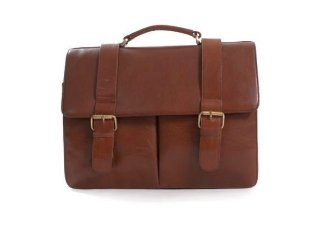 Leather Business Briefcase (Tan)