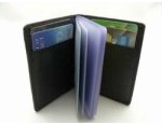 Mens Leather Credit Card Case Black